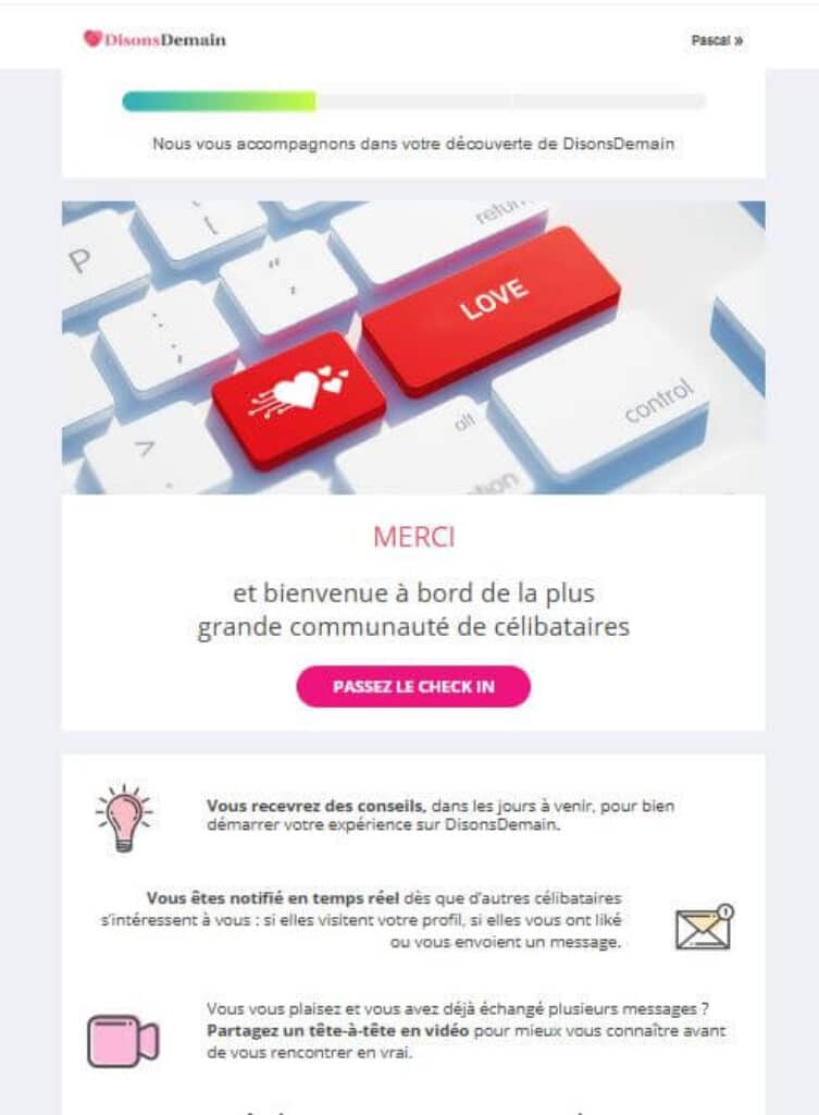 disons demain passez le check in