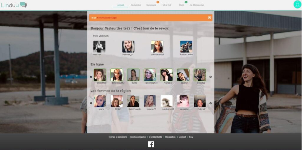 linduu accueil popup
